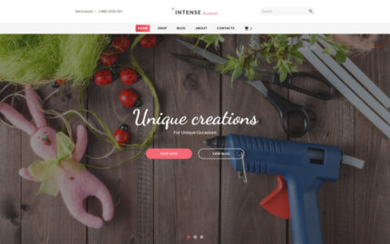 Intense Handmade Website Template