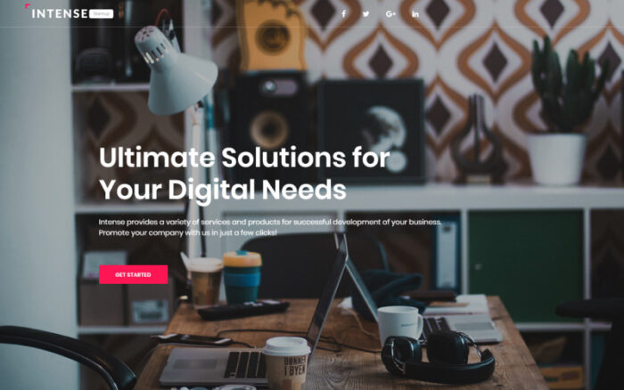 Intense Startup - Business Modern HTML Landing Page Template