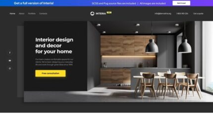 Interia - Design Agency Free Modern HTML Landing Page Template