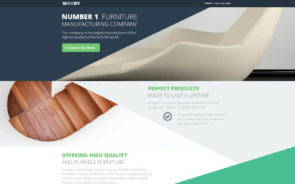 Interior & Furniture Responsive Landing Page Template