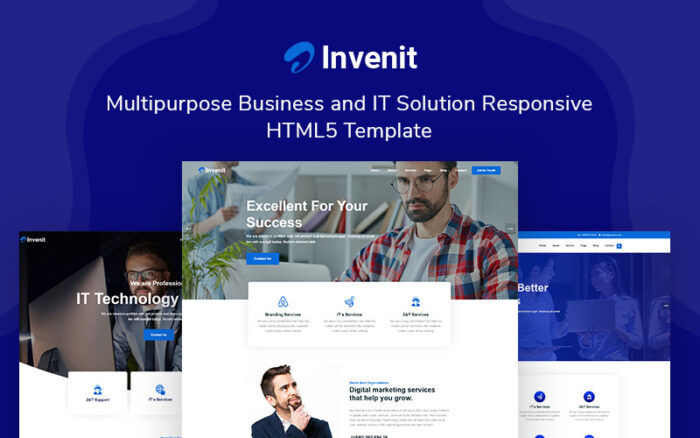 Invenit - Multipurpose Business and IT Solution Responsive Website Template