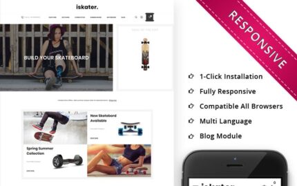 Iskater - The Sport Hub Responsive OpenCart Template