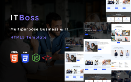 ITboss - Multipurpose Business and IT Solution HTML5 Template Website Template