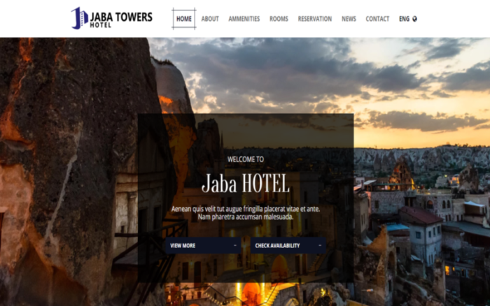 Jaba Hotel Bed & Breakfast-Multipurpose Premium HTML5 Website Template