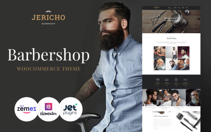 Jericho - Barber Shop Modern WordPress Theme