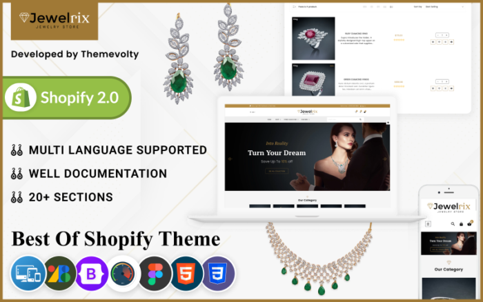 Jewelrix – Jewellery Shopify 2.0 Multi-Purpose Premium Responsive Theme Shopify Theme