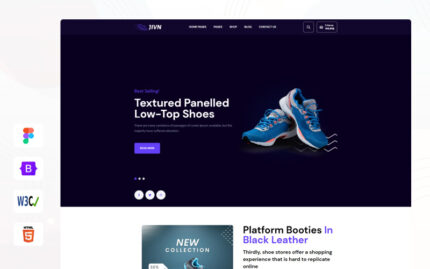 Jivn - Shoes Store HTML Template Website Template