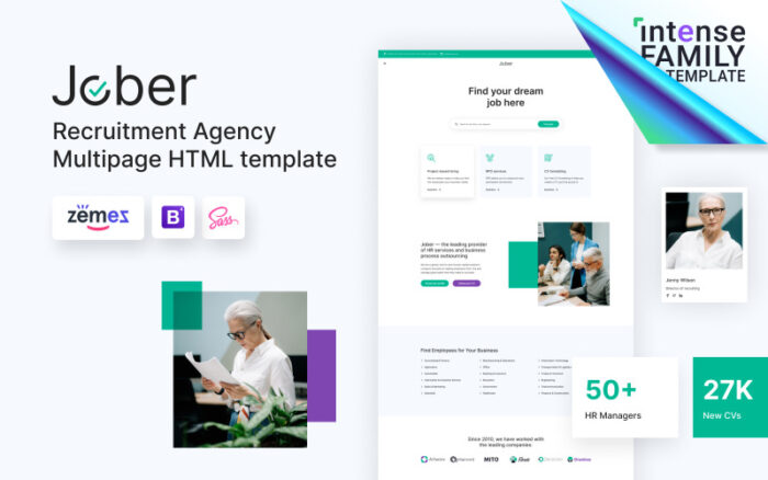 Jober - Recruitment Agency HTML5 Website Template