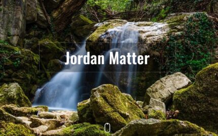 Jordan Matter. Personal Portfolio Page Landing Page Template