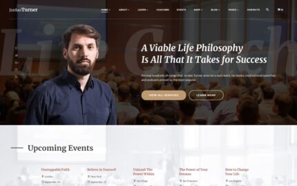 Jordan Turner - Life Coach Website Template