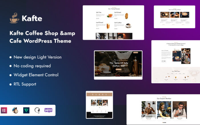 Kafte - Coffee Shop & Cafe WordPress Theme