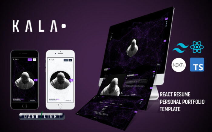 Kala React Personal Portfolio Website Template