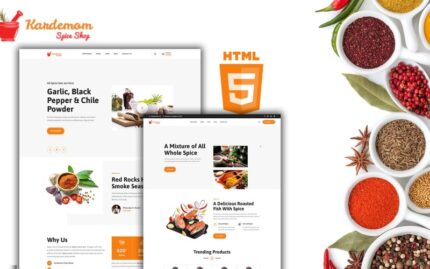 Kardemom Condiment and Spices Shop HTML5 Website Template