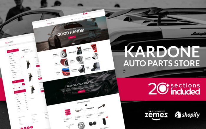 Kardone Auto Parts Store Template Shopify Theme