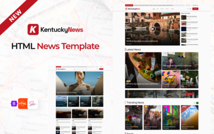 KentuckyNews - News, Blog & Magazine HTML Template Website Template