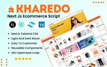 Kharedo - React Ecommerce Script With Next JS & Tailwind CSS, React JS UI Template Website Template