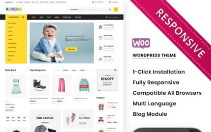 Kidena - The Kids Playstore Responsive WooCommerce Theme