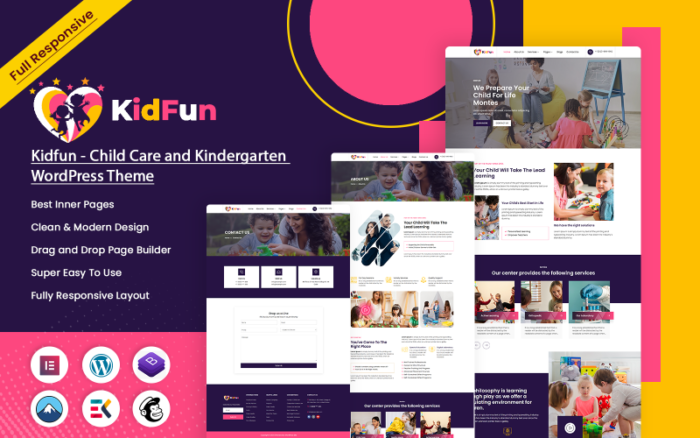 Kidfun - Child Care and Kindergarten WordPress Theme