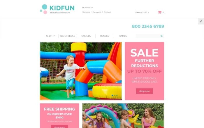 KidFun - Kids Toys & Games Store OpenCart Template