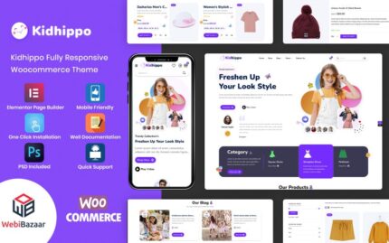 Kidhippo - Kids Toy & Cloth Multipurpose Woocommerce Theme WooCommerce Theme