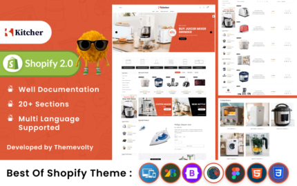 Kitcher - Mega Kitchen Super Store Shopify 2.0 Premium Theme Shopify Theme