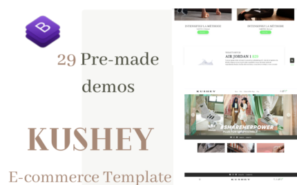 Kushey - Bootstrap 4 Fashion Store Theme Website Template