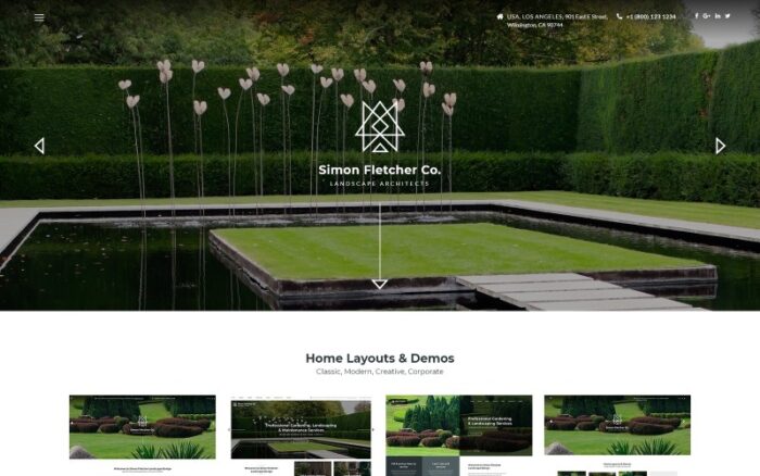 Landscape Architects Website Template