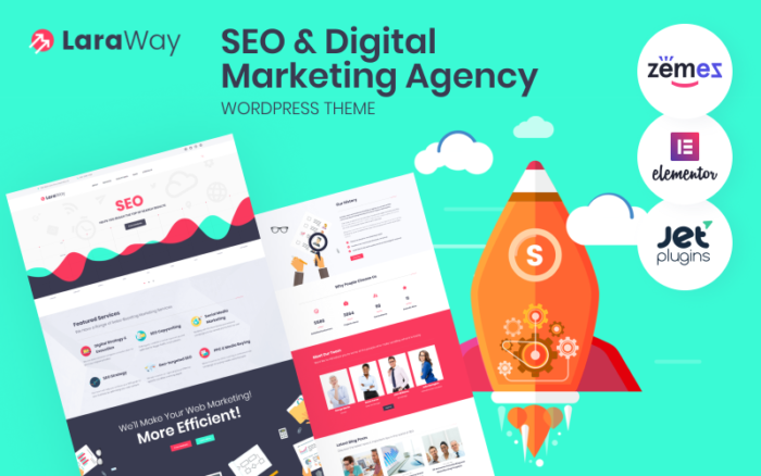 Laraway - SEO & Digital Marketing Agency WordPress Theme