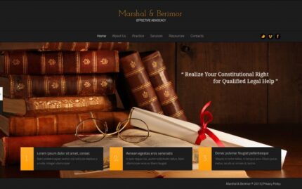 Law Firm Website Template