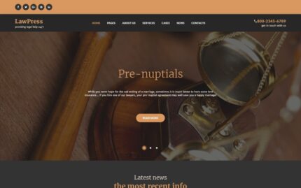 LawPress - Law Firm Responsive WordPress Theme