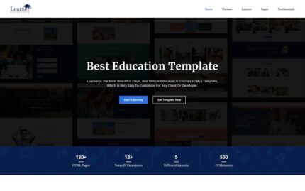 Learner - Education Multipurpose HTML5 Website Template