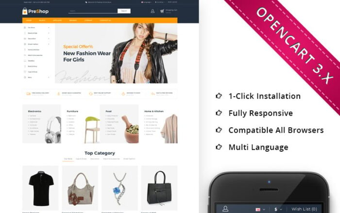 LeeShop Mega Store - Responsive OpenCart Template