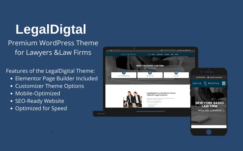 LegalDigital Responsive WordPress Theme WordPress Theme