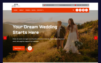 Legec - Portfolio Photo Gallery, Wedding WordPress Theme