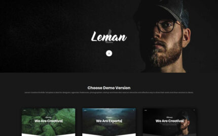 Leman - Creative Portfolio Landing Page Template