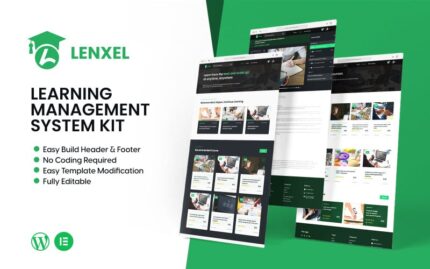 Lenxel - Learning Management System for Wordpress Theme WordPress Theme