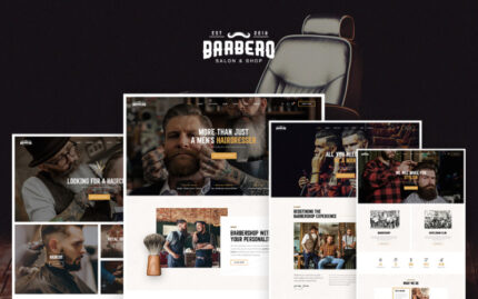 Leo Barbero - The best Hair Salon & Barbershop Prestashop Theme PrestaShop Theme