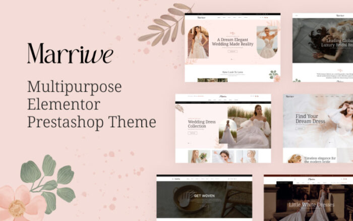 Leo Marriwe - Wedding Shop Elementor Prestashop Theme PrestaShop Theme