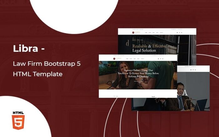 Libra - Law Firm Bootstrap 5 Website template Website Template