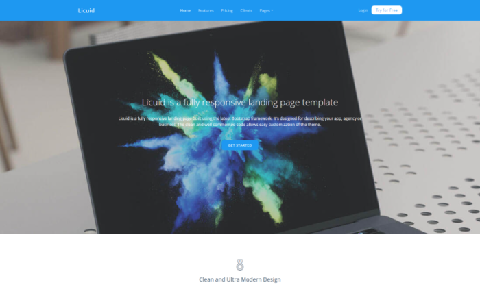 Licuid - Responsive Bootstrap 5 Website Template