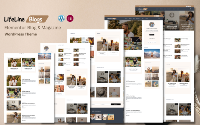 Life Line - Elementor Blog & Magazine WordPress Theme