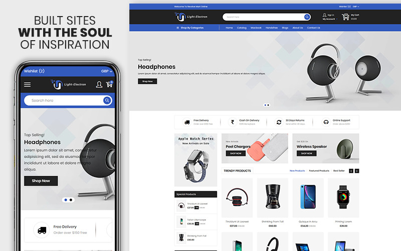 Light Electron - The Electronics & Mobile Premium Shopify Theme