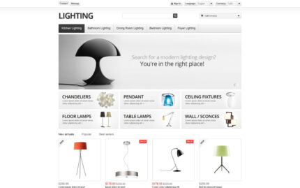 Lighting Interior PrestaShop Theme