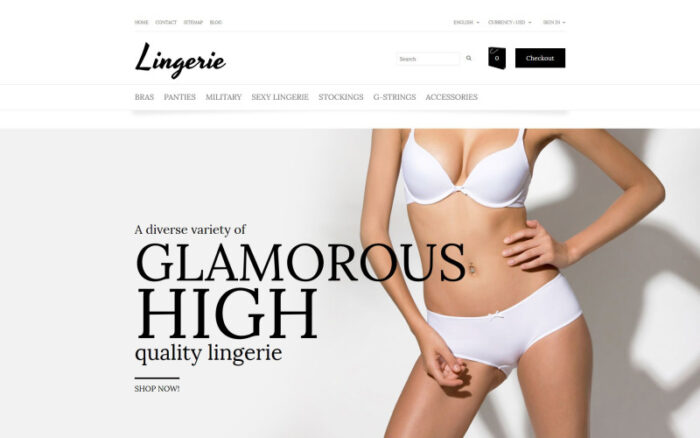 Lingerie PrestaShop Theme