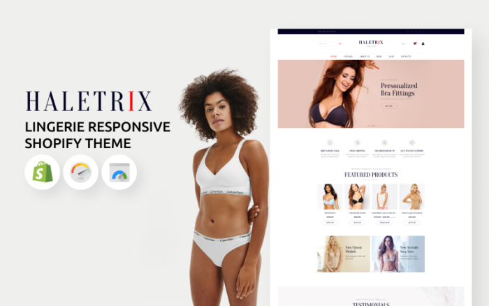 Lingerie Responsive eCommerce Shopify Theme