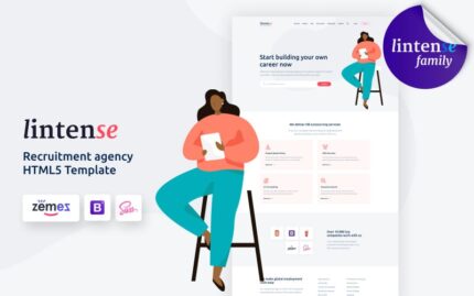 Lintense Recruitment Agency - Business HTML Landing Page Template