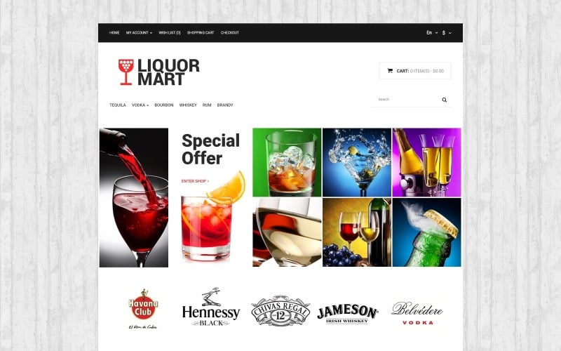 Liquor Mart OpenCart Template