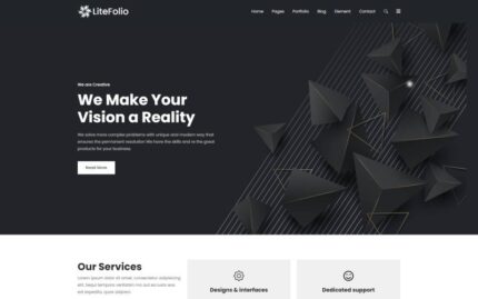 Litefolio - Minimal Portfolio HTML5 Template Website Template