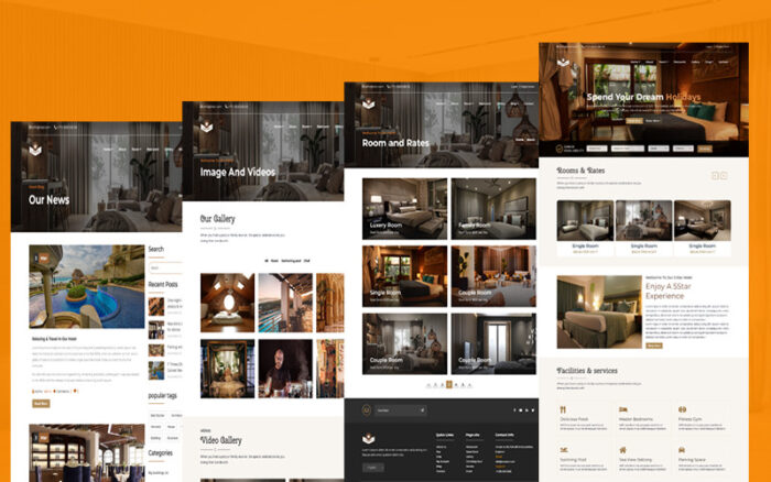 Little-Star Hotel And Resort Html5 Template Website Template