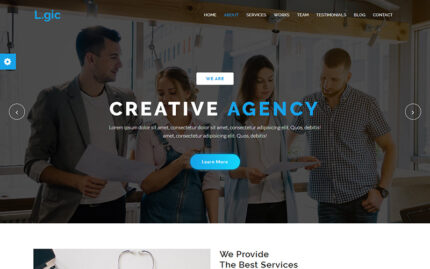 Logic - Material Design Agency Website Template